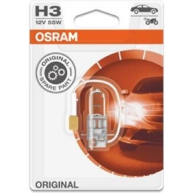 Osram | Glühlampe, Fernscheinwerfer | Original H3 12V Einzelblister | 64151-01B