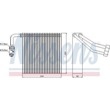 Nissens | Verdampfer, Klimaanlage | 92195