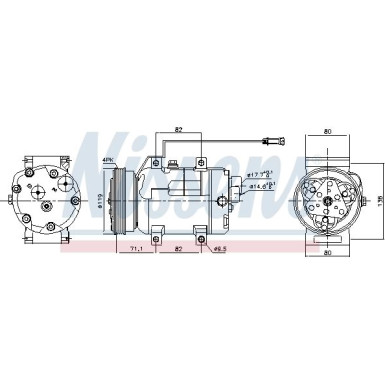 Nissens | Kompressor, Klimaanlage | 89029