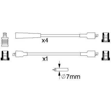 BOSCH | Zündleitungssatz | 0 986 356 855