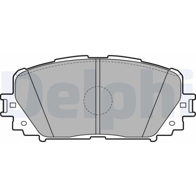 Delphi | Bremsbelagsatz, Scheibenbremse | LP2123