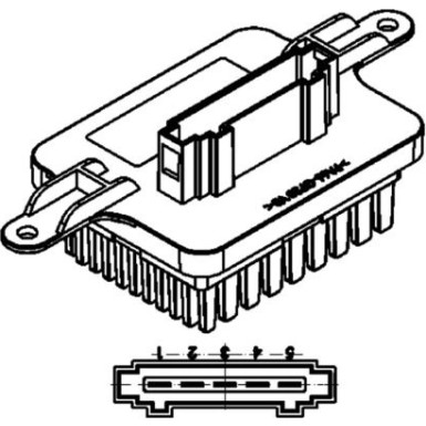 Mahle | Regler, Innenraumgebläse | ABR 59 000P