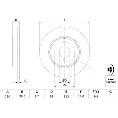 BOSCH | Bremsscheibe | 0 986 479 305