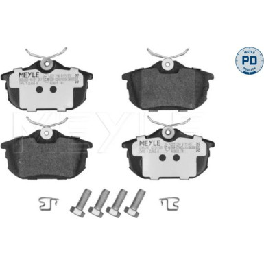 Meyle | Bremsbelagsatz, Scheibenbremse | 025 218 6115/PD
