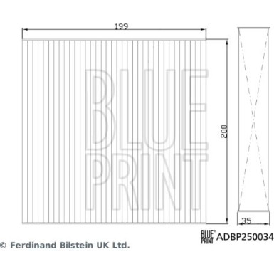 Blue Print | Filter, Innenraumluft | ADBP250034