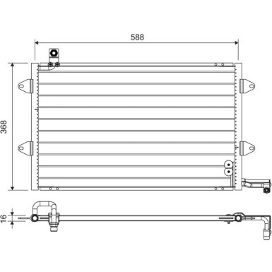 Valeo | Kondensator, Klimaanlage | 816910