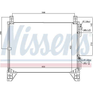 Nissens | Kondensator, Klimaanlage | 94861