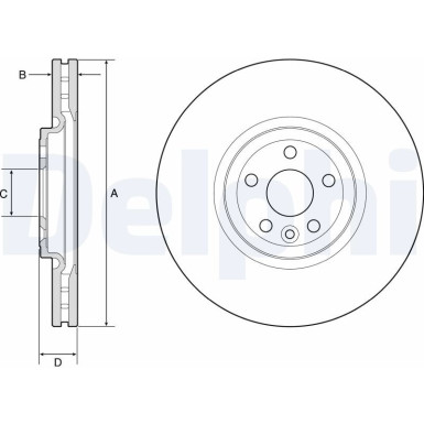 Delphi | Bremsscheibe | BG9178C