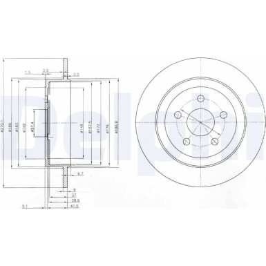 Delphi | Bremsscheibe | BG3593