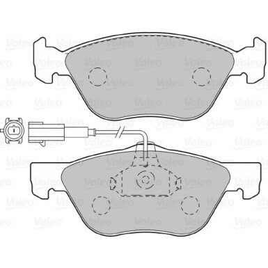 Valeo | Bremsbelagsatz, Scheibenbremse | 598990