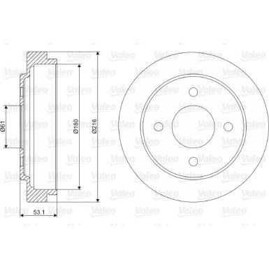 Valeo | Bremstrommel | 237075