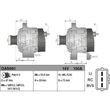 Denso | Generator | DAN991