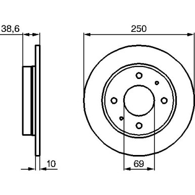 BOSCH | Bremsscheibe | 0 986 479 236