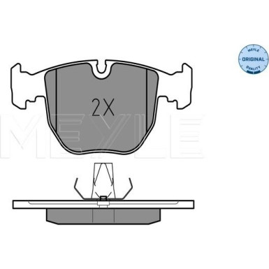 Meyle | Bremsbelagsatz, Scheibenbremse | 025 214 8619