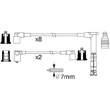 BOSCH | Zündleitungssatz | 0 986 356 315