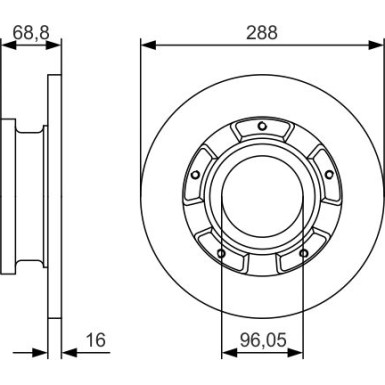 BOSCH | Bremsscheibe | 0 986 479 A50