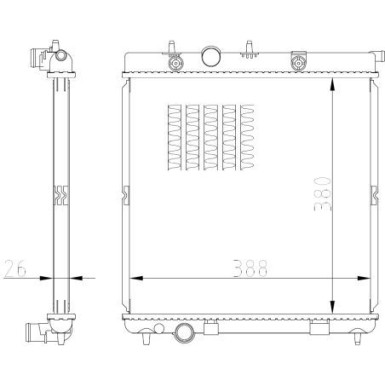 NRF | Kühler, Motorkühlung | 550016