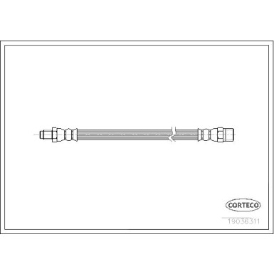 Corteco | Bremsschlauch | 19036311