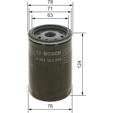 BOSCH 0 451 103 259 Ölfilter