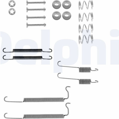 Delphi | Zubehörsatz, Bremsbacken | LY1046