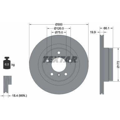 Textar | Bremsscheibe | 92133003