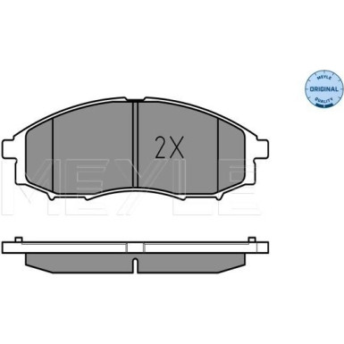 Meyle | Bremsbelagsatz, Scheibenbremse | 025 239 7017/W