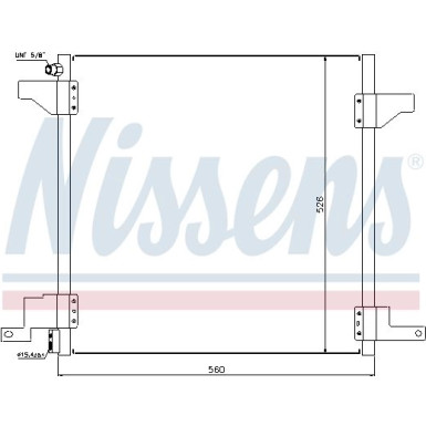 Nissens | Kondensator, Klimaanlage | 94390