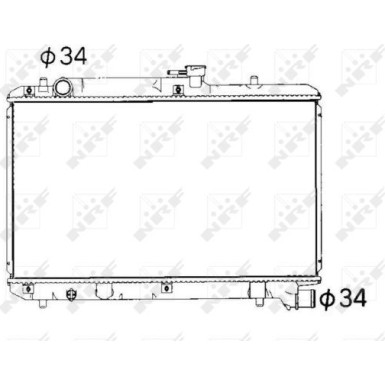 NRF | Kühler, Motorkühlung | 53351