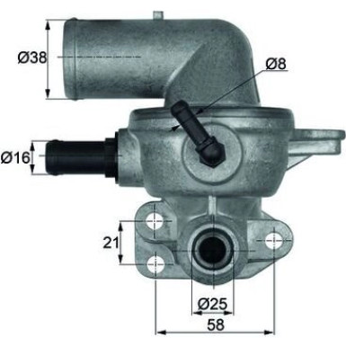 Mahle | Thermostat, Kühlmittel | TI 133 88D