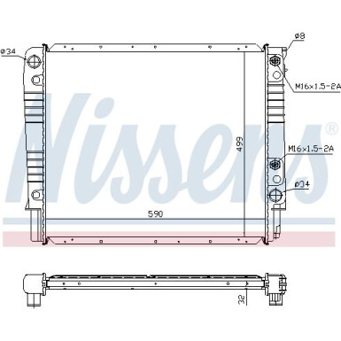 Nissens | Kühler, Motorkühlung | 65530A