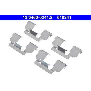 ATE | Zubehörsatz, Scheibenbremsbelag | 13.0460-0241.2