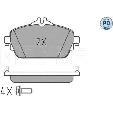 Meyle | Bremsbelagsatz, Scheibenbremse | 025 220 3119/PD