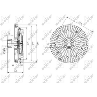 NRF | Kupplung, Kühlerlüfter | 49582