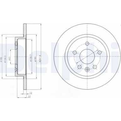 Delphi | Bremsscheibe | BG4199C