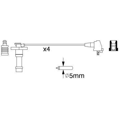 BOSCH | Zündleitungssatz | 0 986 356 928