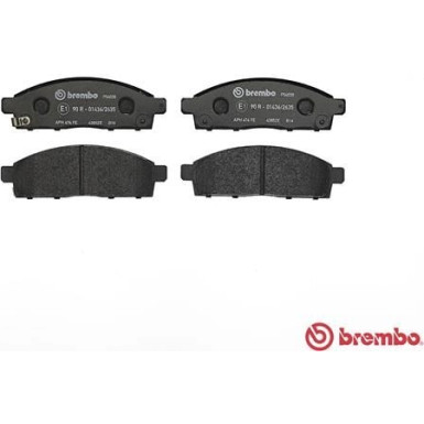 Brembo | Bremsbelagsatz, Scheibenbremse | P 54 038