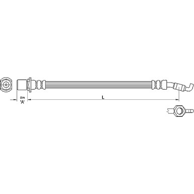 Metzger | Bremsschlauch | 4110286