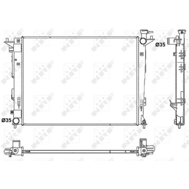 NRF | Kühler, Motorkühlung | 53052