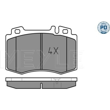 Meyle | Bremsbelagsatz, Scheibenbremse | 025 237 4517/PD