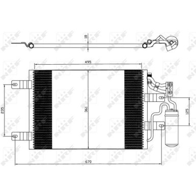 NRF | Kondensator, Klimaanlage | 35646
