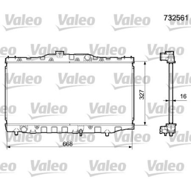 Valeo | Kühler, Motorkühlung | 732561