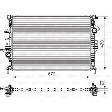 Valeo | Kühler, Motorkühlung | 735551