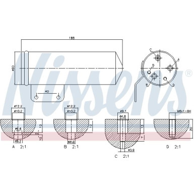 Nissens | Trockner, Klimaanlage | 95193