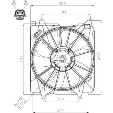 NRF | Lüfter, Motorkühlung | 47935