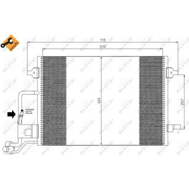 NRF | Kondensator, Klimaanlage | 35359