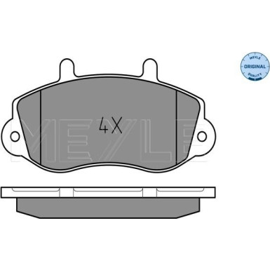 Meyle | Bremsbelagsatz, Scheibenbremse | 025 233 0218