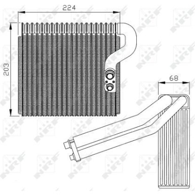 NRF | Verdampfer, Klimaanlage | 36063