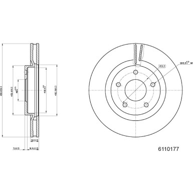 Metzger | Bremsscheibe | 6110177