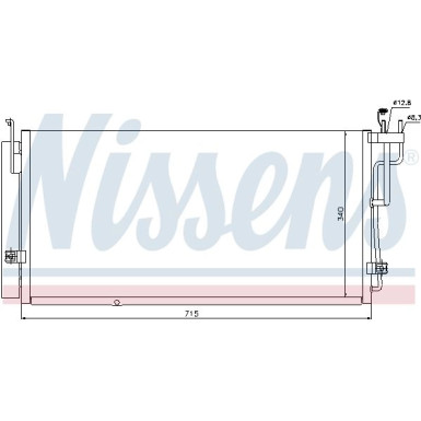 Nissens | Kondensator, Klimaanlage | 94823