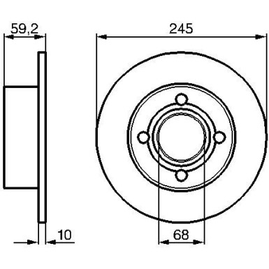 BOSCH | Bremsscheibe | 0 986 478 019